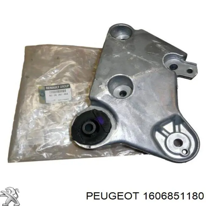1606851180 Peugeot/Citroen soporte motor izquierdo