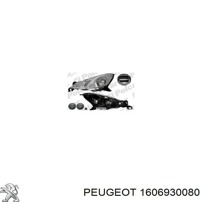 1606930080 Peugeot/Citroen Luz derecha