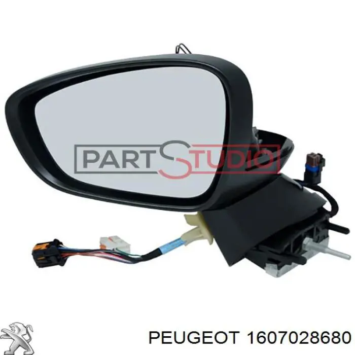 1607028680 Peugeot/Citroen espejo retrovisor izquierdo