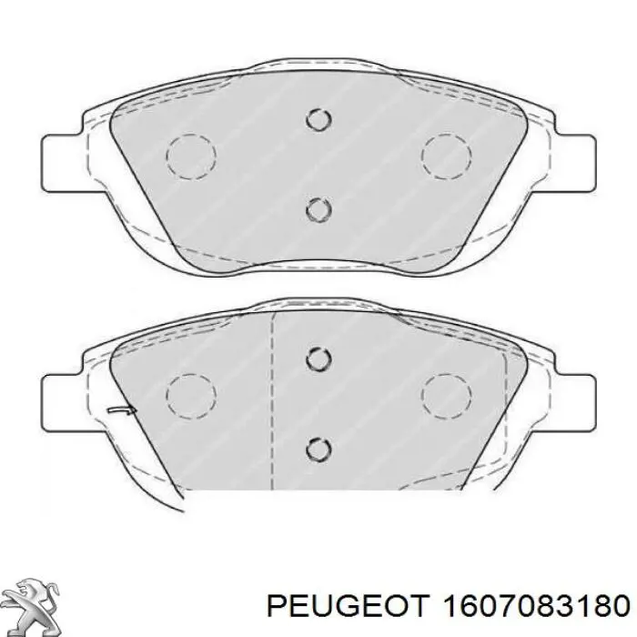 Comprar 1607083180 Peugeot/Citroen Pastillas delanteras de freno