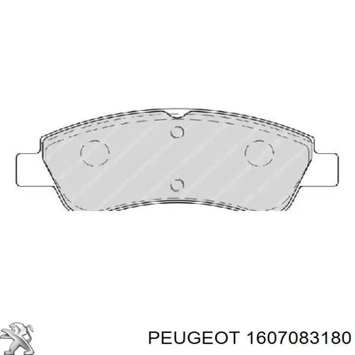 1607083180 Peugeot/Citroen Pastillas delanteras