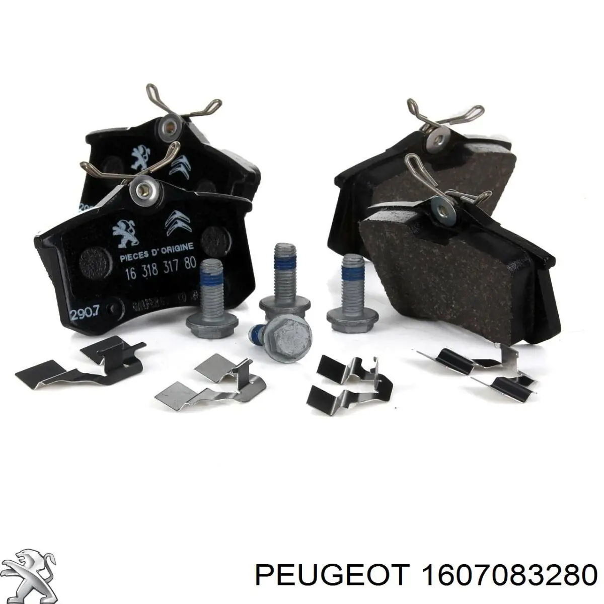 Pastillas traseras Peugeot/Citroen 1607083280