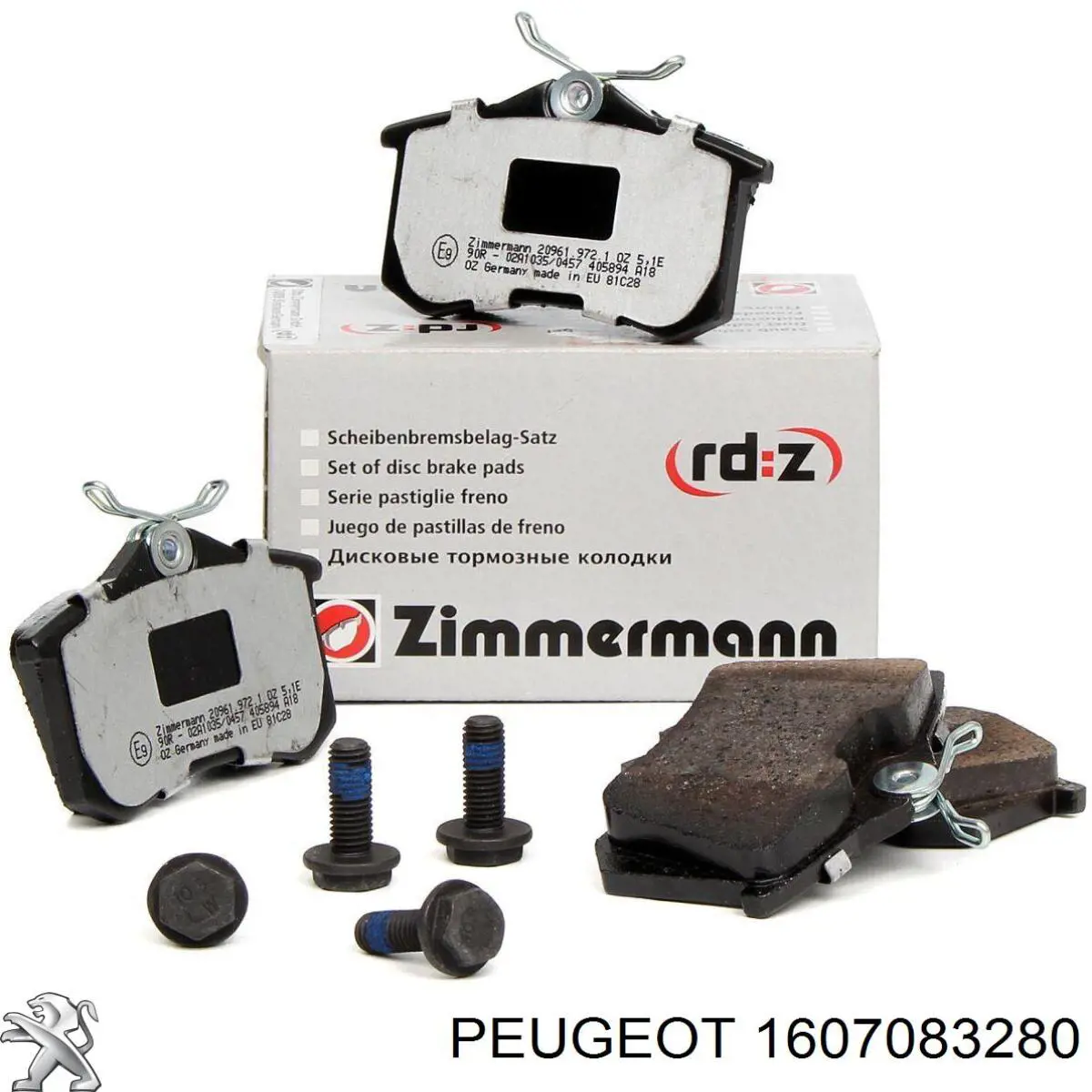 Comprar 1607083280 Peugeot/Citroen Pastillas de freno traseras