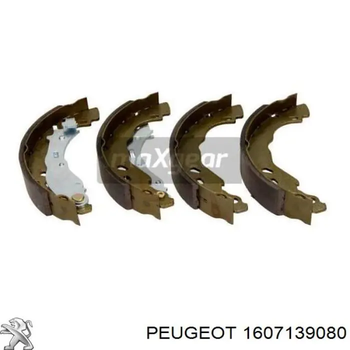 1607139080 Peugeot/Citroen kit de frenos de tambor, con cilindros, completo