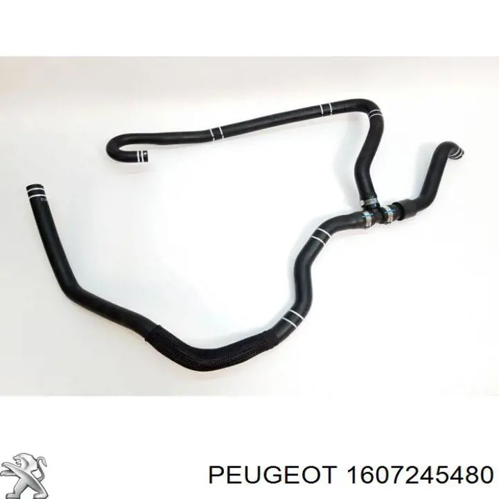 1607245480 Peugeot/Citroen tubería de radiador, tuberia flexible calefacción, inferior