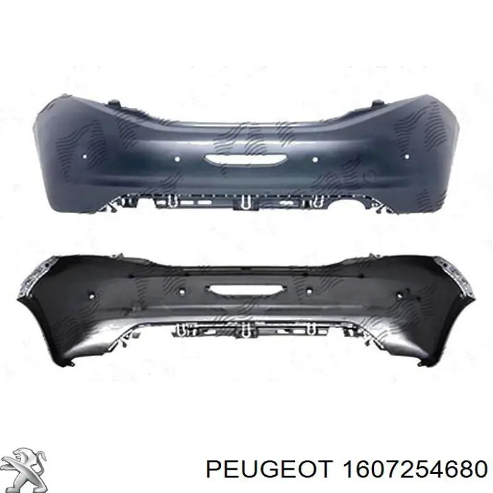 1607254680 Peugeot/Citroen parachoques trasero