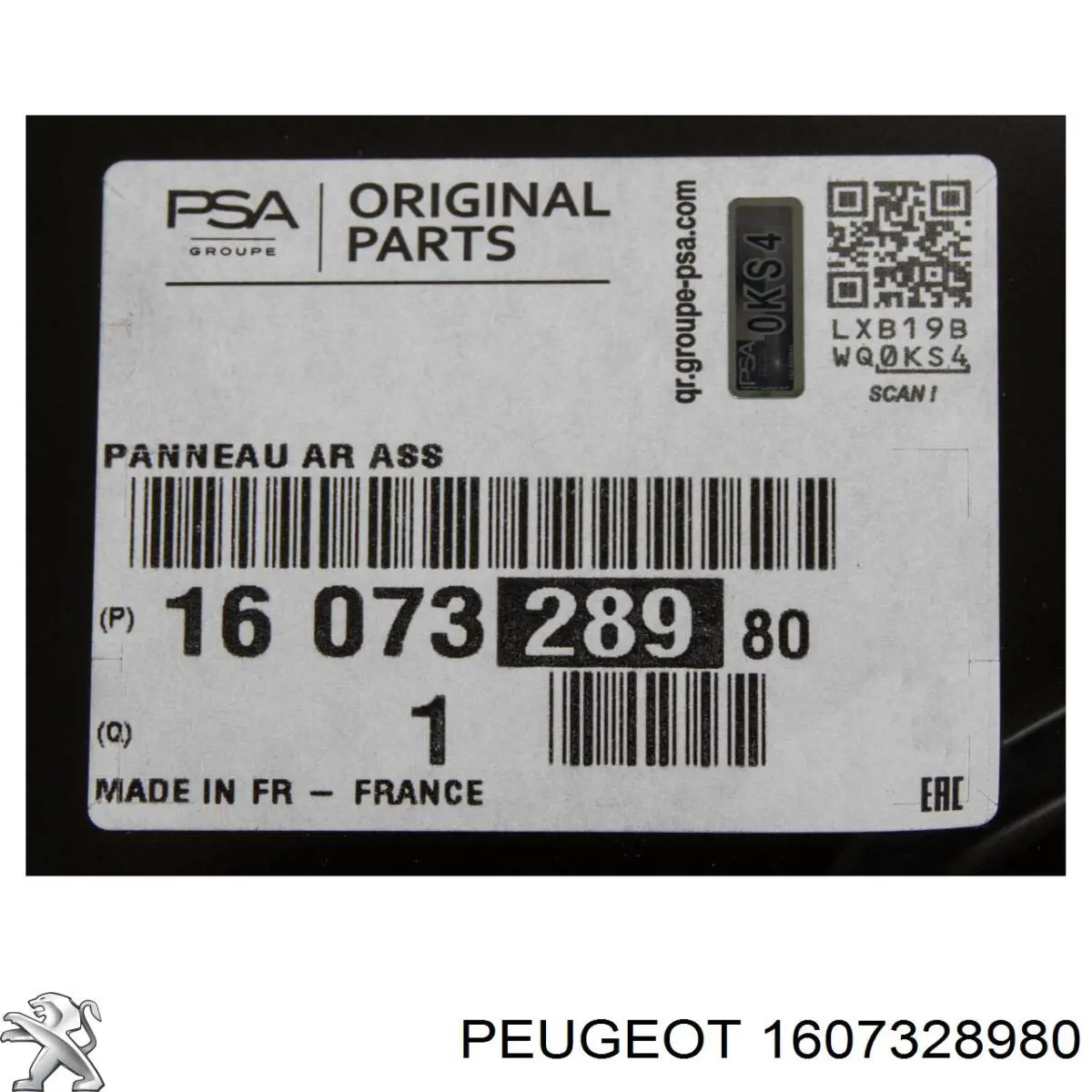 Panel trasero del maletero Peugeot/Citroen 1607328980 precio, desde 290,38 EUR