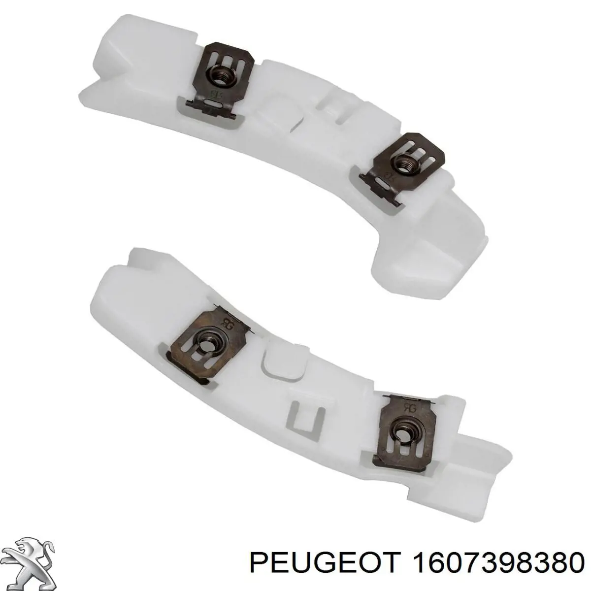 1607398380 Peugeot/Citroen Kit de soportes/fijaciones del parachoques delantero