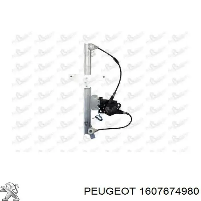 Mecanismo de elevalunas de la puerta trasera derecha Peugeot/Citroen 1607674980 precio, desde 75,50 EUR