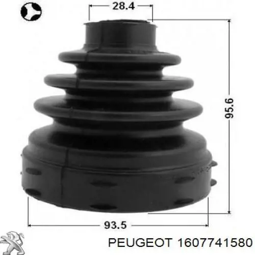 Fuelle transmisión delantero exterior Peugeot/Citroen 1607741580 precio, desde 8,08 EUR