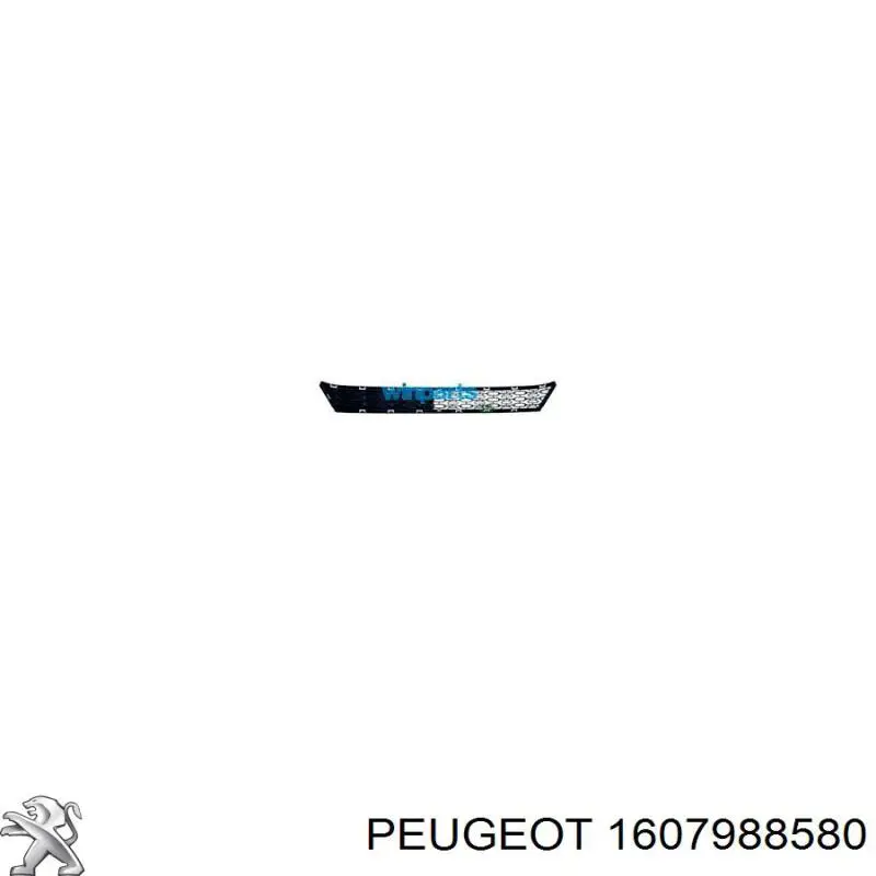 1607988580 Peugeot/Citroen rejilla de ventilación, parachoques delantero, inferior