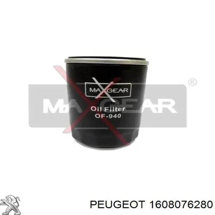 1608076280 Peugeot/Citroen filtro de aceite