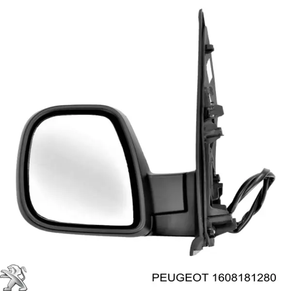 1608181280 Peugeot/Citroen cristal de espejo retrovisor exterior izquierdo