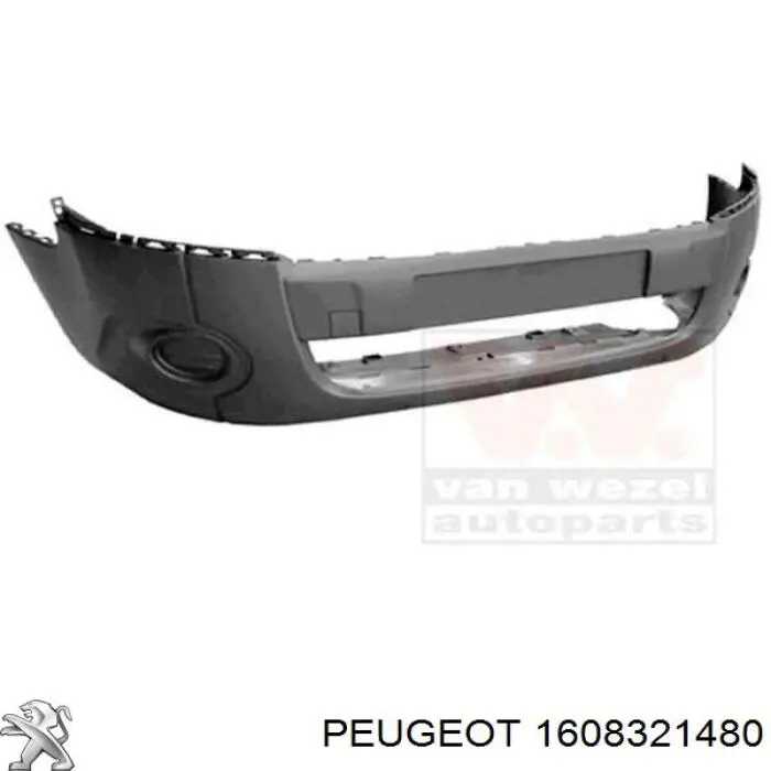 1608321480 Peugeot/Citroen paragolpes delantero