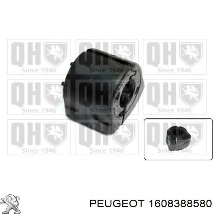 1608388580 Peugeot/Citroen casquillo de barra estabilizadora delantera