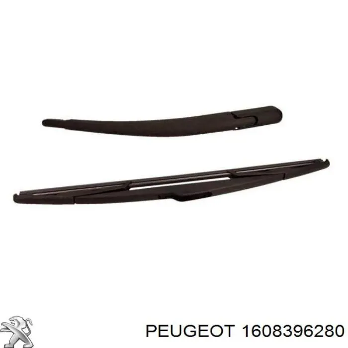 1608396280 Peugeot/Citroen limpiaparabrisas de luna trasera