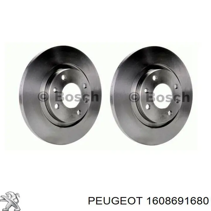 Disco de freno delantero Peugeot/Citroen 1608691680