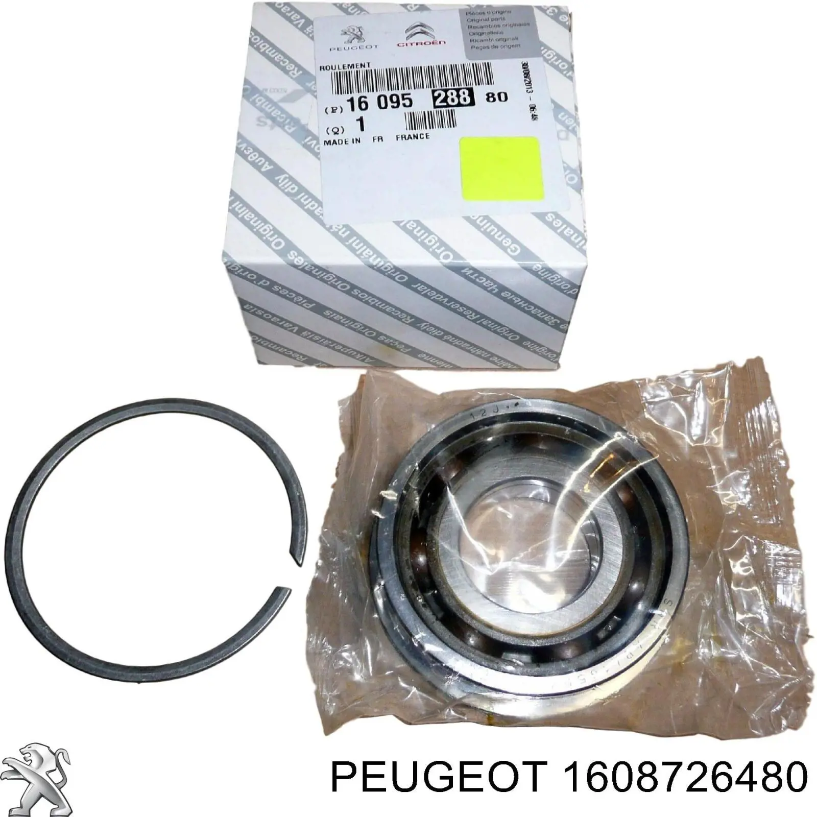 1608726480 Peugeot/Citroen cojinete del eje de salida de la caja de engranaje