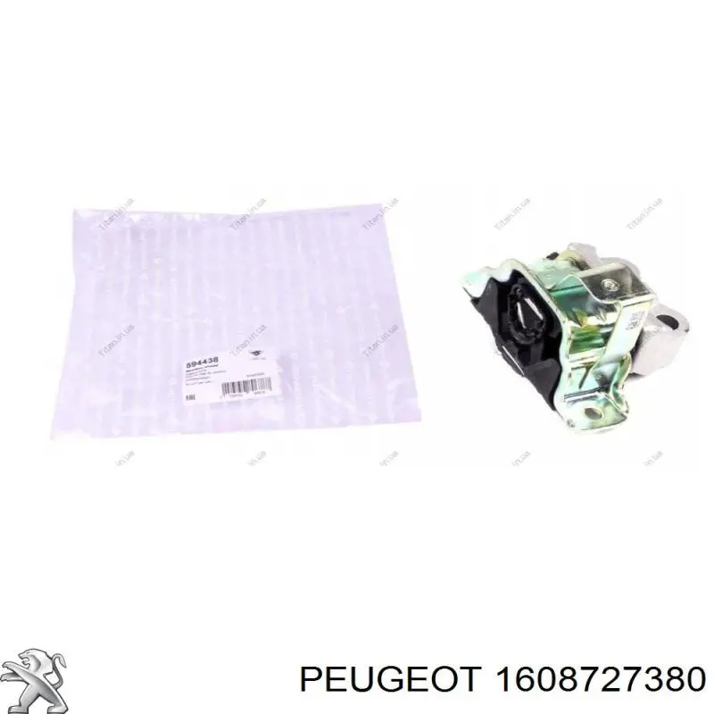 Soporte de motor trasero izquierdo Peugeot/Citroen 1608727380