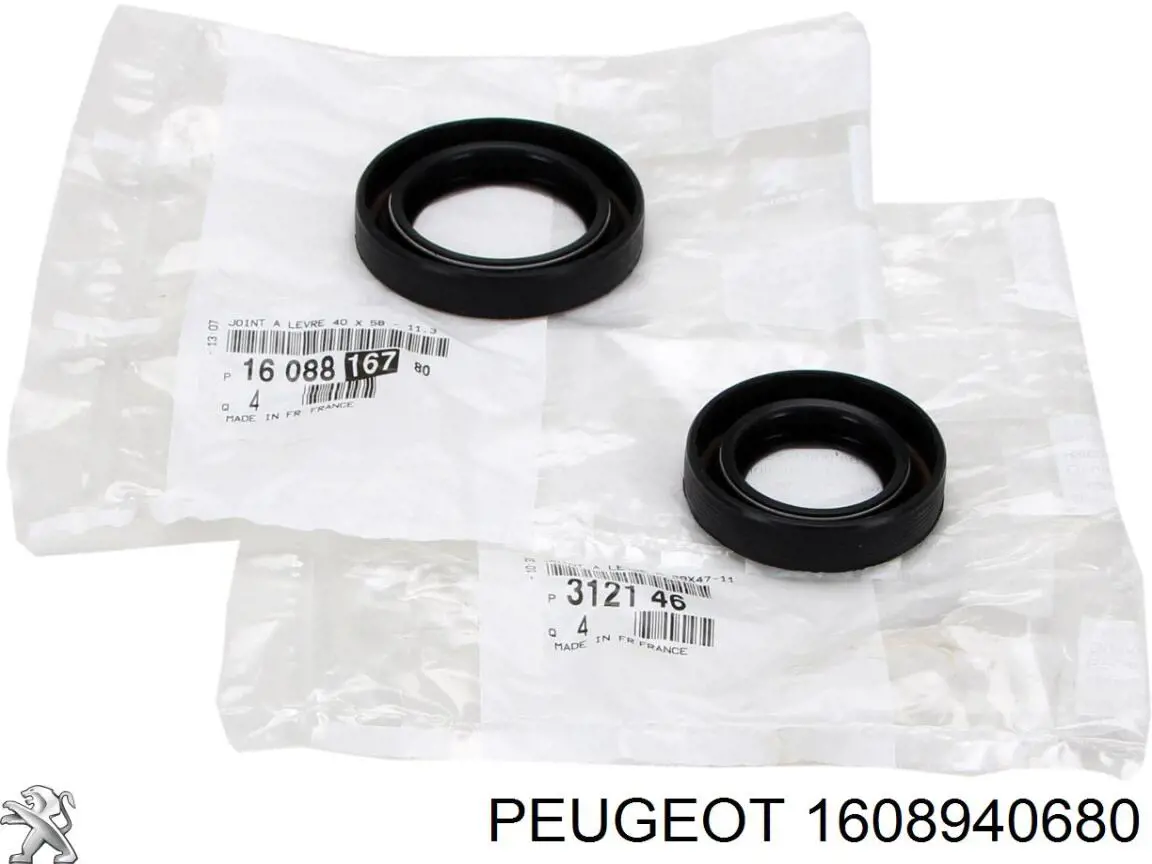 Retén de cigüeñal frontal 1608940680 Peugeot/Citroen