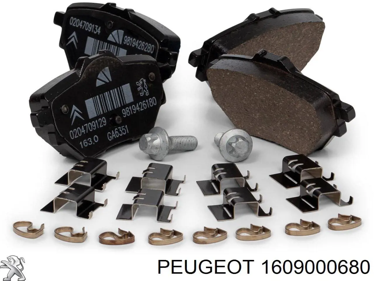 Comprar 1609000680 Peugeot/Citroen Pastillas de freno traseras