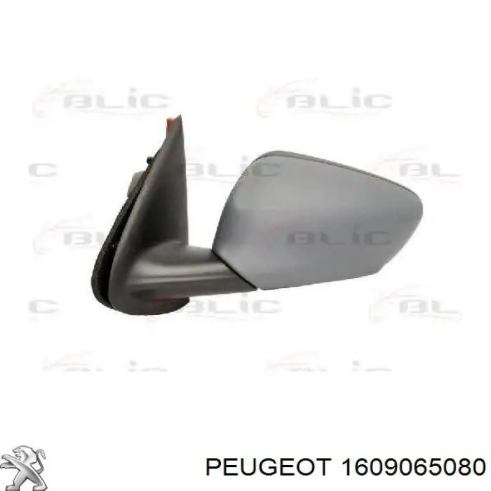 1609065080 Peugeot/Citroen cubierta de espejo retrovisor izquierdo