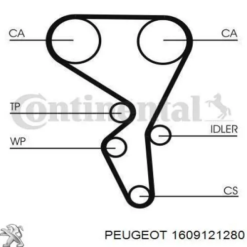 Comprar 1609121280 Peugeot/Citroen Kit de correa de distribución