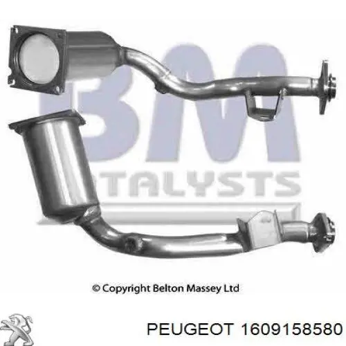 1609158580 Peugeot/Citroen Catalizador de gasolina y diésel