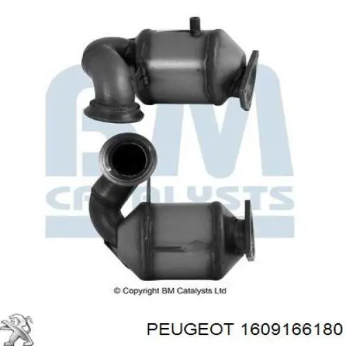 Catalizador Peugeot/Citroen 1609166180 precio, desde 242,86 EUR