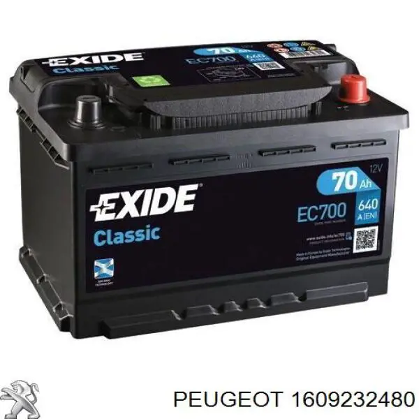 Batería de arranque Peugeot/Citroen 1609232480 precio, desde 177,03 USD