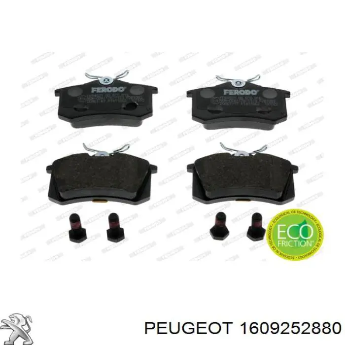 Comprar 1609252880 Peugeot/Citroen Pastillas de freno traseras