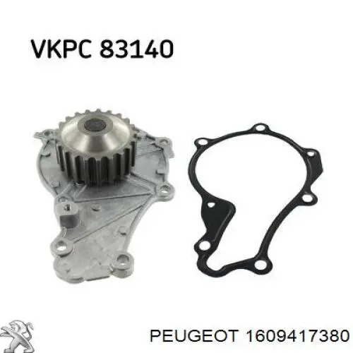 Comprar 1609417380 Peugeot/Citroen Bomba de agua para motor
