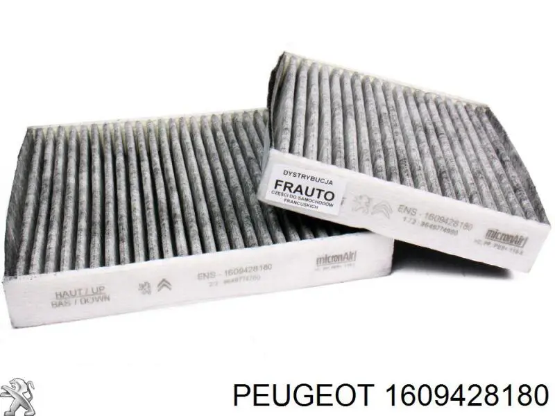 Filtro de habitáculo 1609428180 Peugeot/Citroen