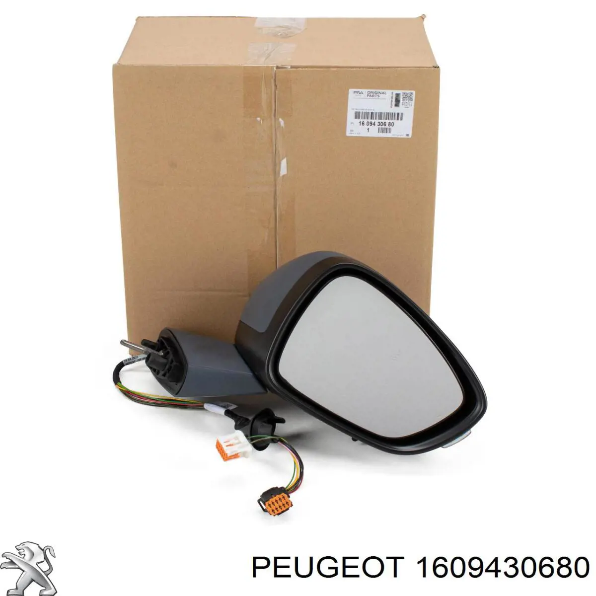 1609430680 Peugeot/Citroen espejo retrovisor derecho