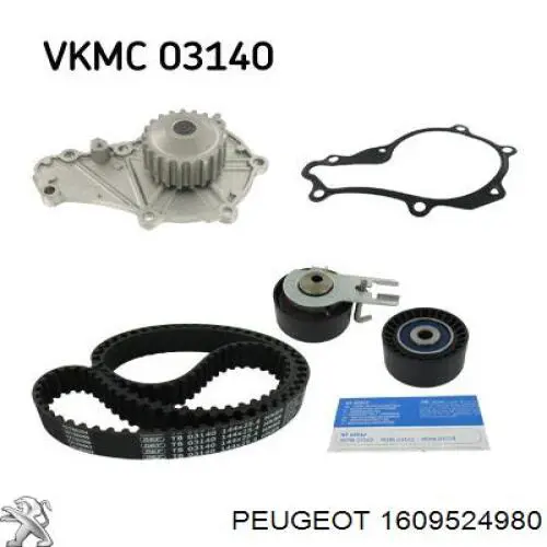 Juego de correas dentadas Peugeot/Citroen 1609524980 precio, desde 85,56 EUR
