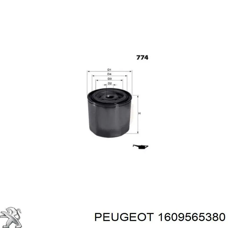 Filtro de aceite Peugeot/Citroen 1609565380 precio, desde 3,89 EUR