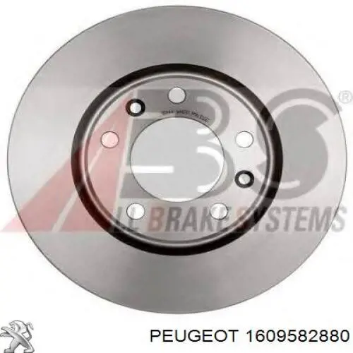 Comprar 1609582880 Peugeot/Citroen Disco de freno trasero