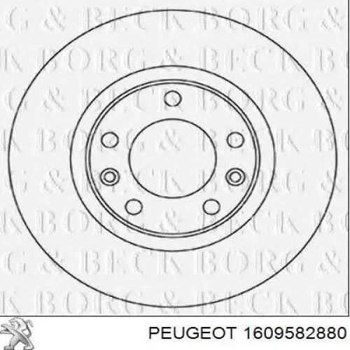 Frenos traseros Peugeot/Citroen 1609582880