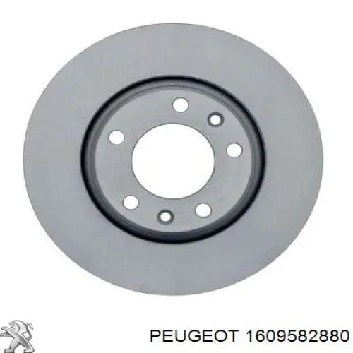 1609582880 Peugeot/Citroen Freno de disco trasero