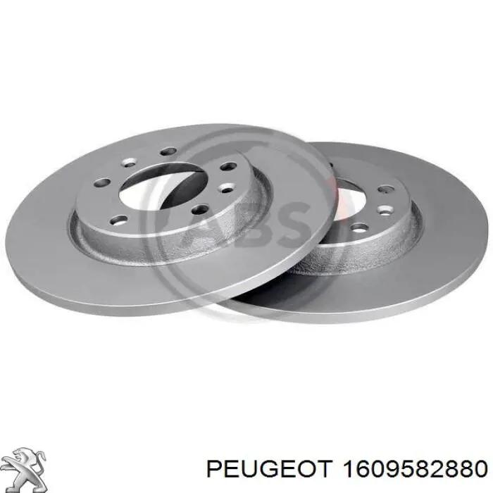 Disco de freno trasero Peugeot/Citroen 1609582880 precio, desde 28,31 EUR