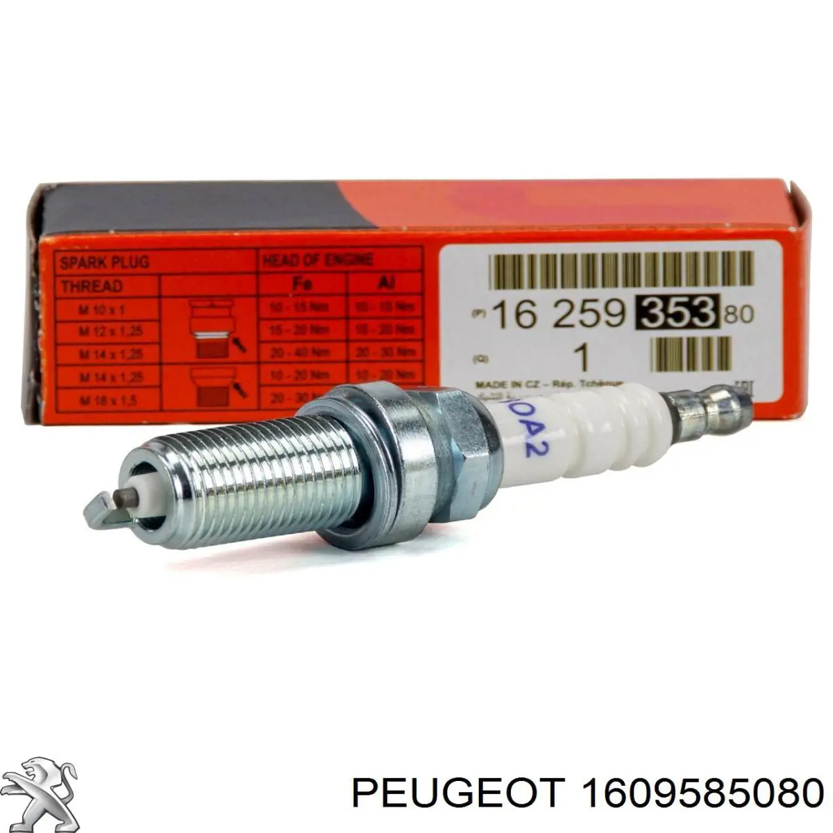 1609585080 Peugeot/Citroen Perno de fijación del subchasis delantero