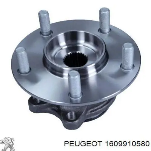 1609910580 Peugeot/Citroen cubo de rueda trasero