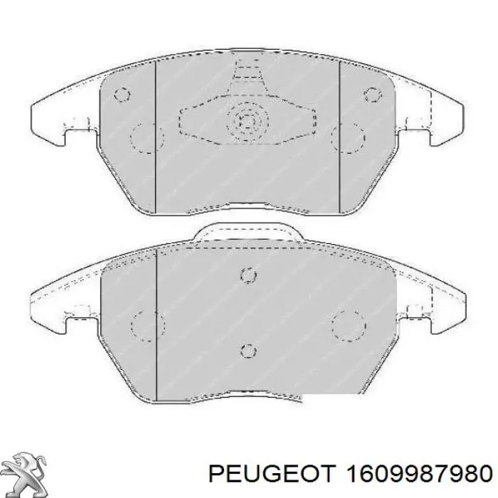 Pastillas freno delanteras Peugeot/Citroen 1609987980 precio, desde 30,29 EUR