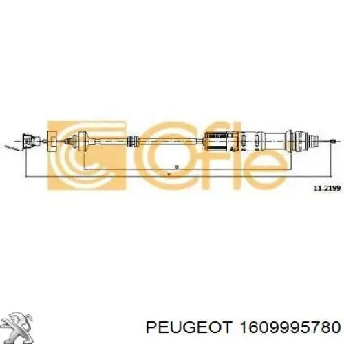 Cable de embrague Peugeot/Citroen 1609995780 precio, desde 20,84 EUR