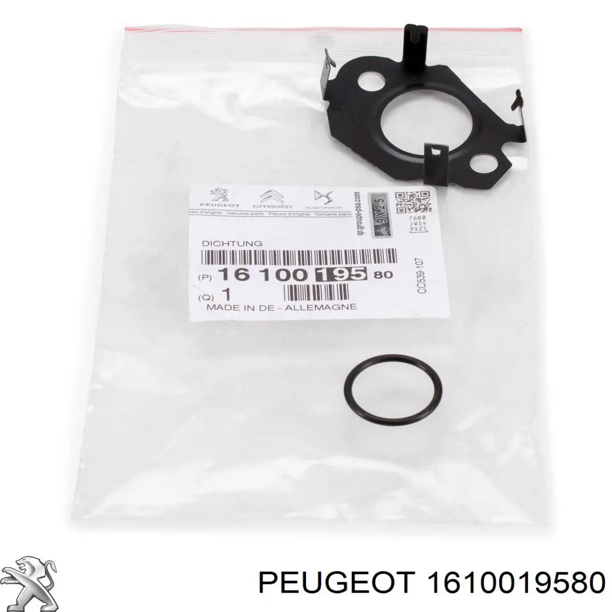 Junta de válvula EGR 1610019580 Peugeot/Citroen