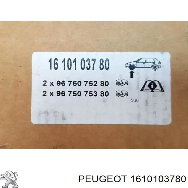 Pastillas de freno 1610103780 Peugeot/Citroen