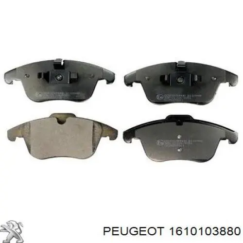 Pastillas de freno delanteras Peugeot/Citroen 1610103880