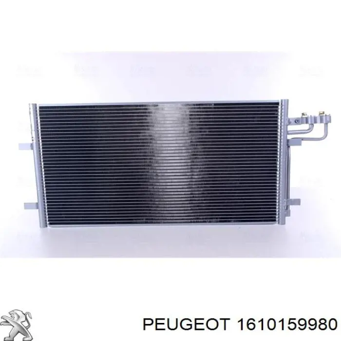 1610159980 Peugeot/Citroen Radiador de aire acondicionado