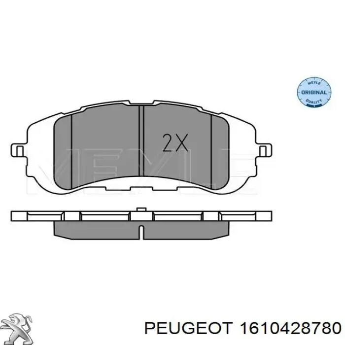1610428780 Peugeot/Citroen Pastillas delanteras