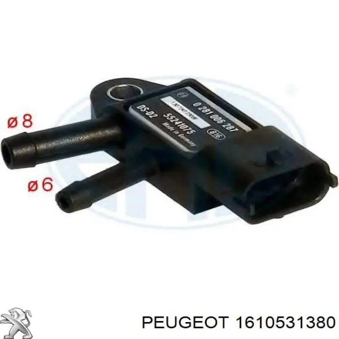 Sensor de presión de gases de escape Peugeot/Citroen 1610531380 precio, desde 36,98 EUR